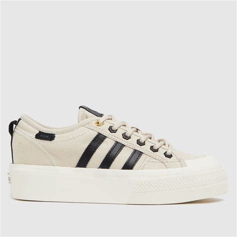 adidas beige trainers|beige platform trainers.